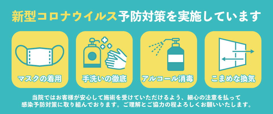 コロナウイルス予防対策